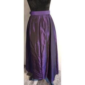 Talbots Women's Size 4 Vintage Purple Iridescent Maxi Skirt